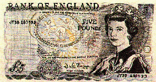 Boggs's 'Drawing of a &pound;5 Note'