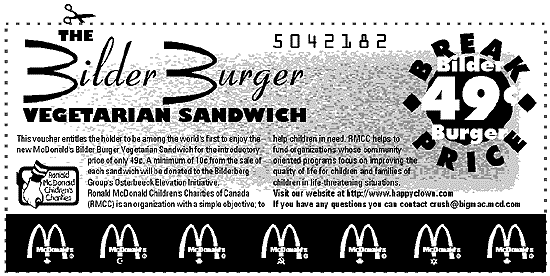 49c Bilder Burger Coupon